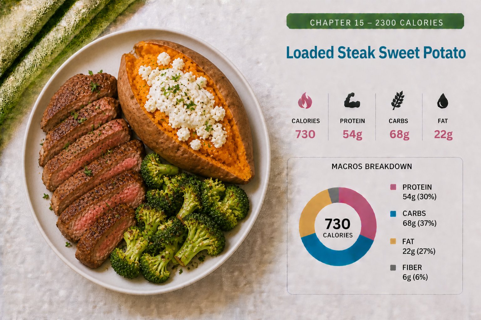 Loaded Steak Sweet Potato